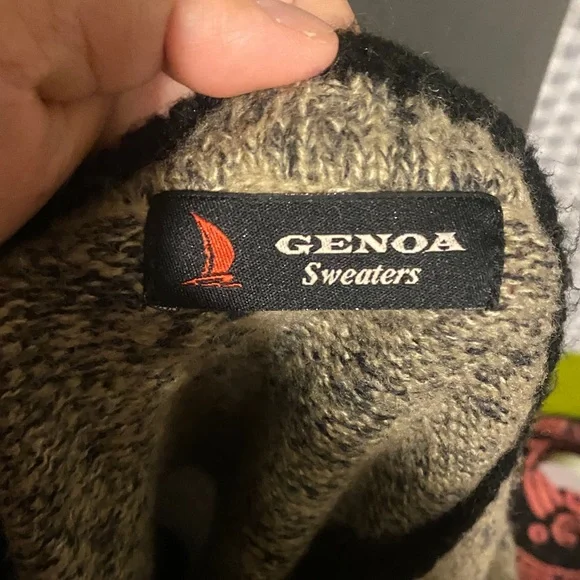 🍄Abstract Patterned Crew Neck Sweater - Picture 2 of 3